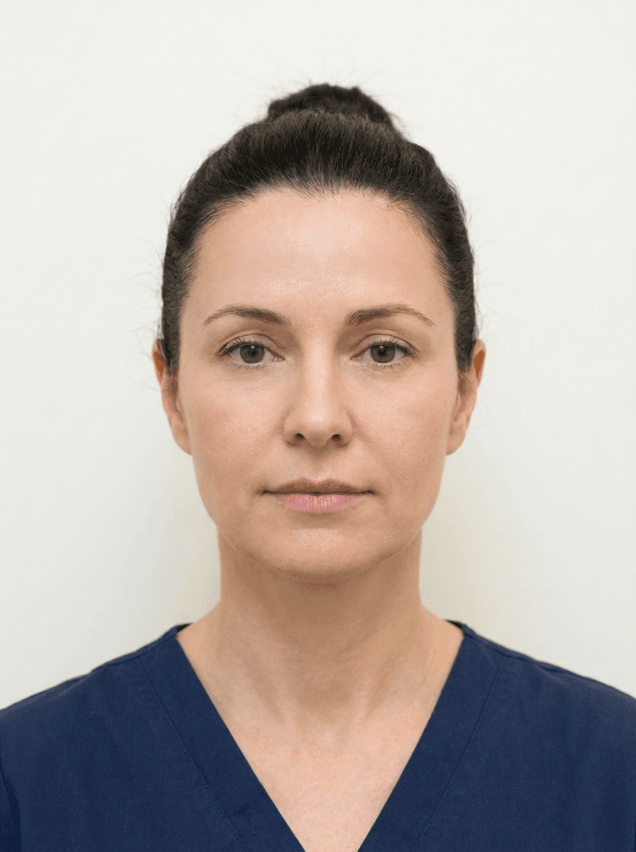 Botulinum Toxin after — Softened forehead lines